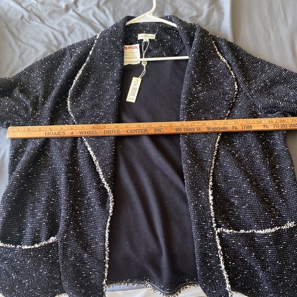 Max Studio Black Tweed Jacket - Picture 3 of 3